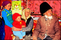 Intérieur d'une maison ouigour à Yeyike.